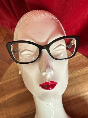 Dolce & Gabbana Cat Eye Eyeglasses Frames DG 5078 - 501 Italy Black